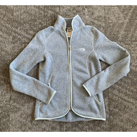 The North Face Jackets & Blazers - The North Face Fleece Jacket Women’s Small Heather Blue Thumbhole Outdoor